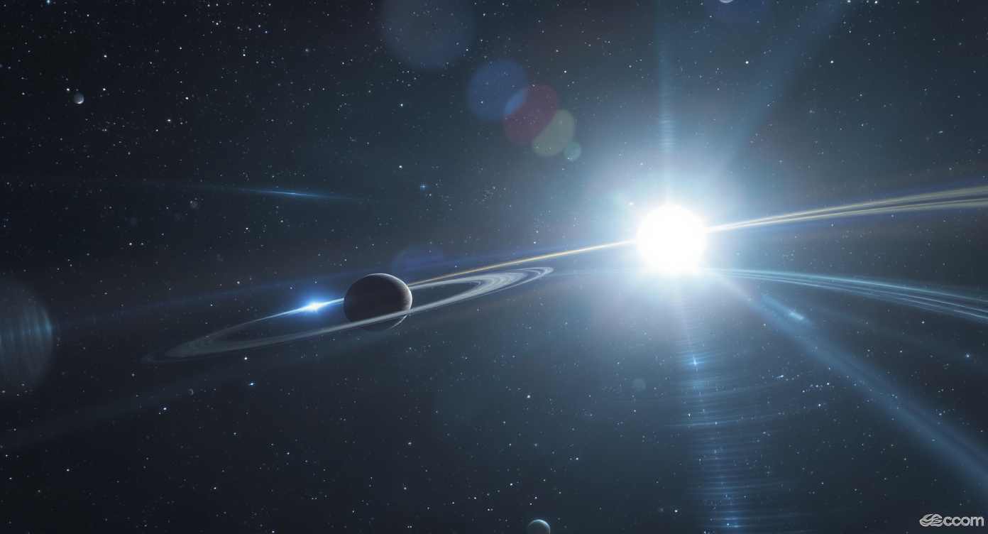 Haumea vom Kuiper Gürtel aus gesehen (KI)