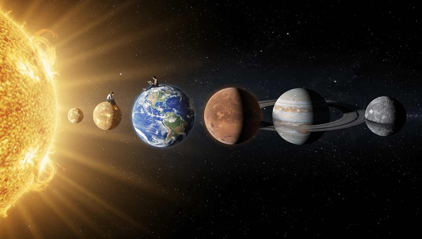 Wo ist es wie hell im Sonnensystem?