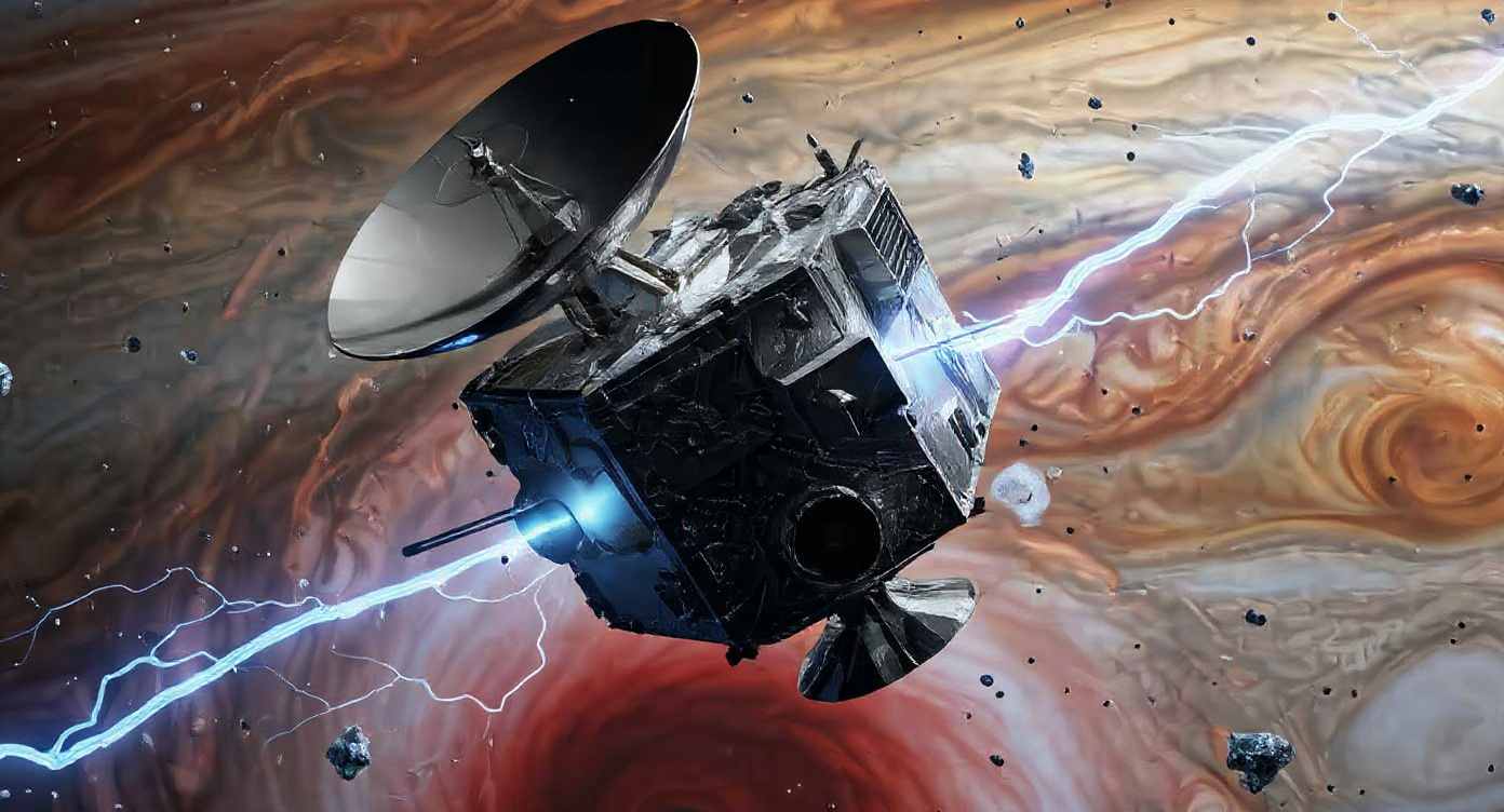 Jupiter Oberfläche Sonde (KI Bild)