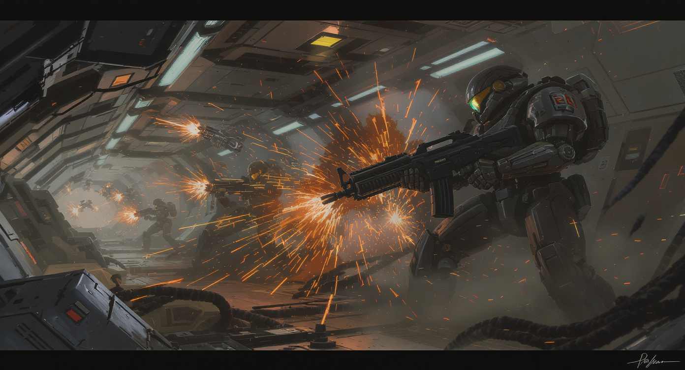 Marines vs. Kampfroboter Marines vs. Kampfroboter