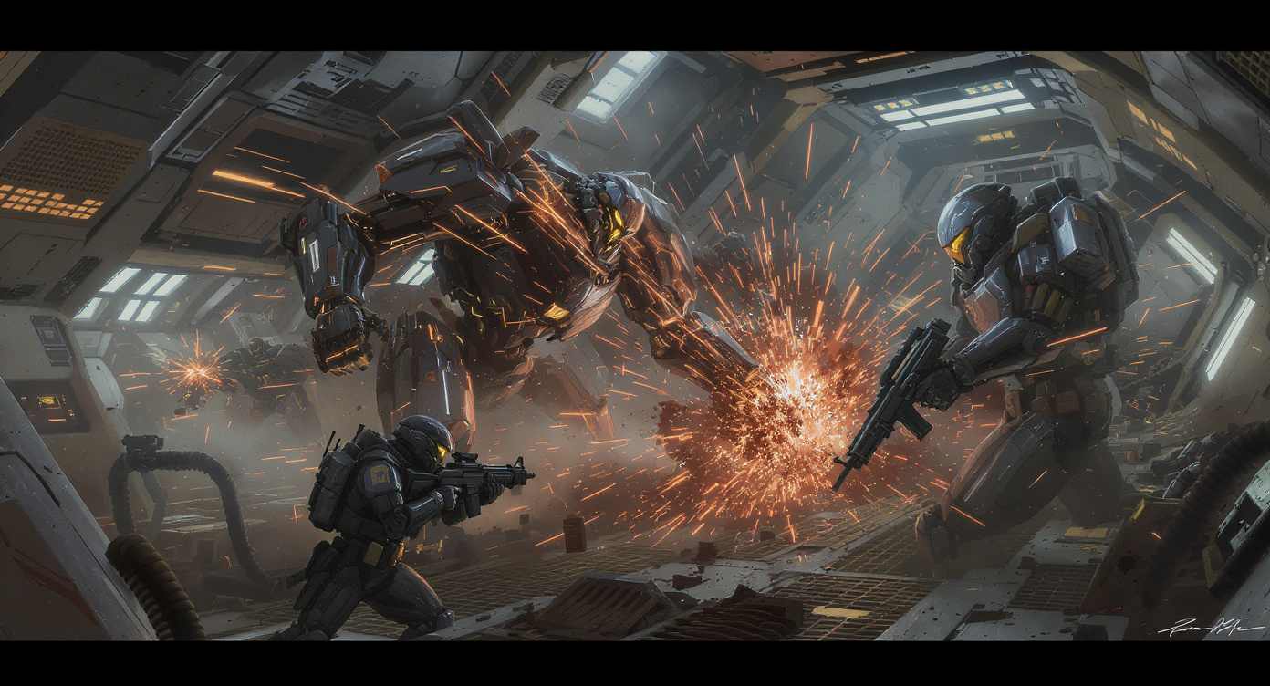 Marines vs. Kampfroboter Marines vs. Kampfroboter