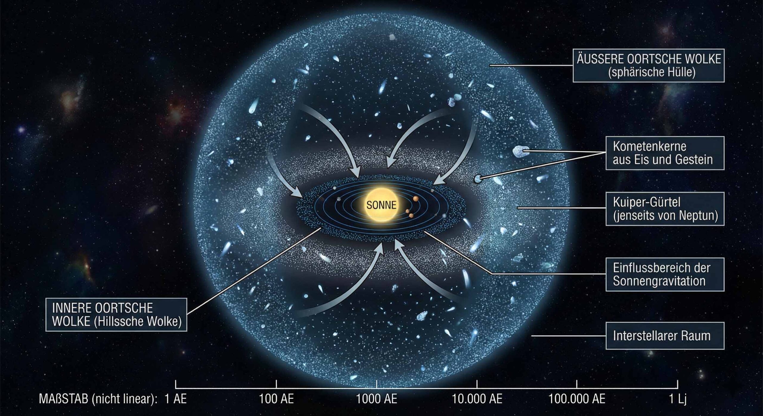 Oortsche Wolke – was sie ist und was sich darin verbirgt 2 Oortsche Wolke