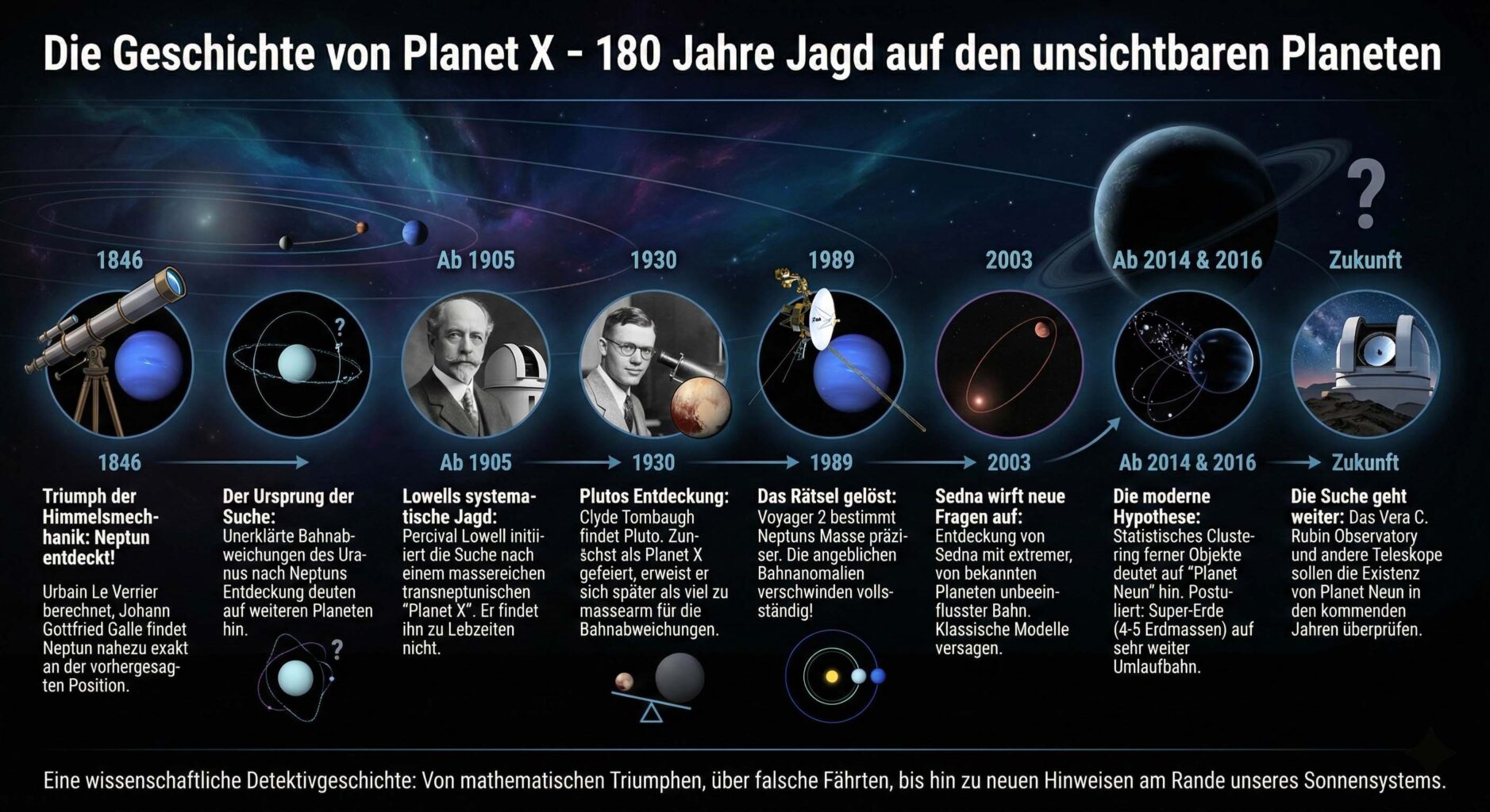 Die Geschichte von Planet X – 180 Jahre Jagd auf den unsichtbaren Planeten 1