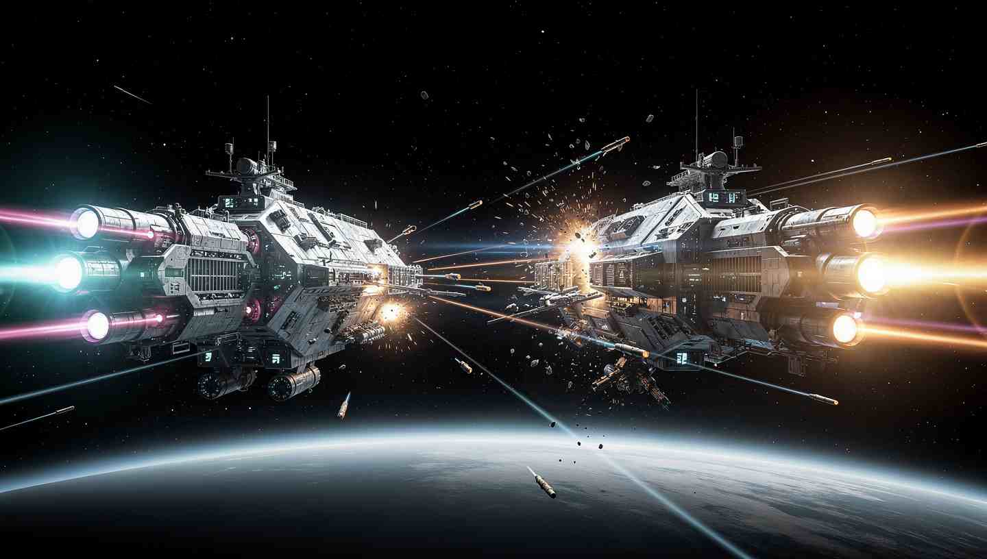 Realistische Weltraumschlachten: Die Wahrheit hinter dem Science-Fiction-Spektakel 1